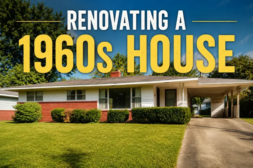 Renovating a 1960s House | Home Renovation Guide Renovating a 1960s house featuring a classic ranch-style home before renovation with the title