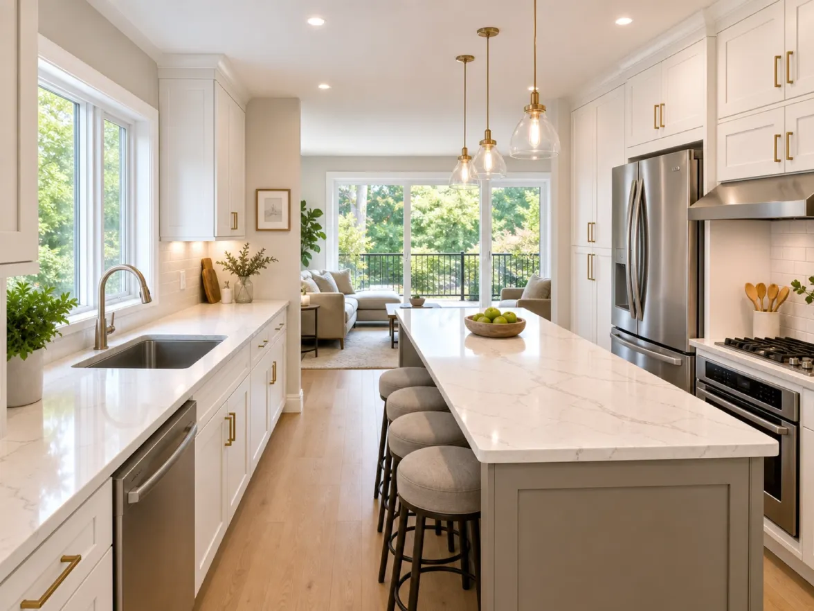 Renovating a 1960s house after transformation open kitchens