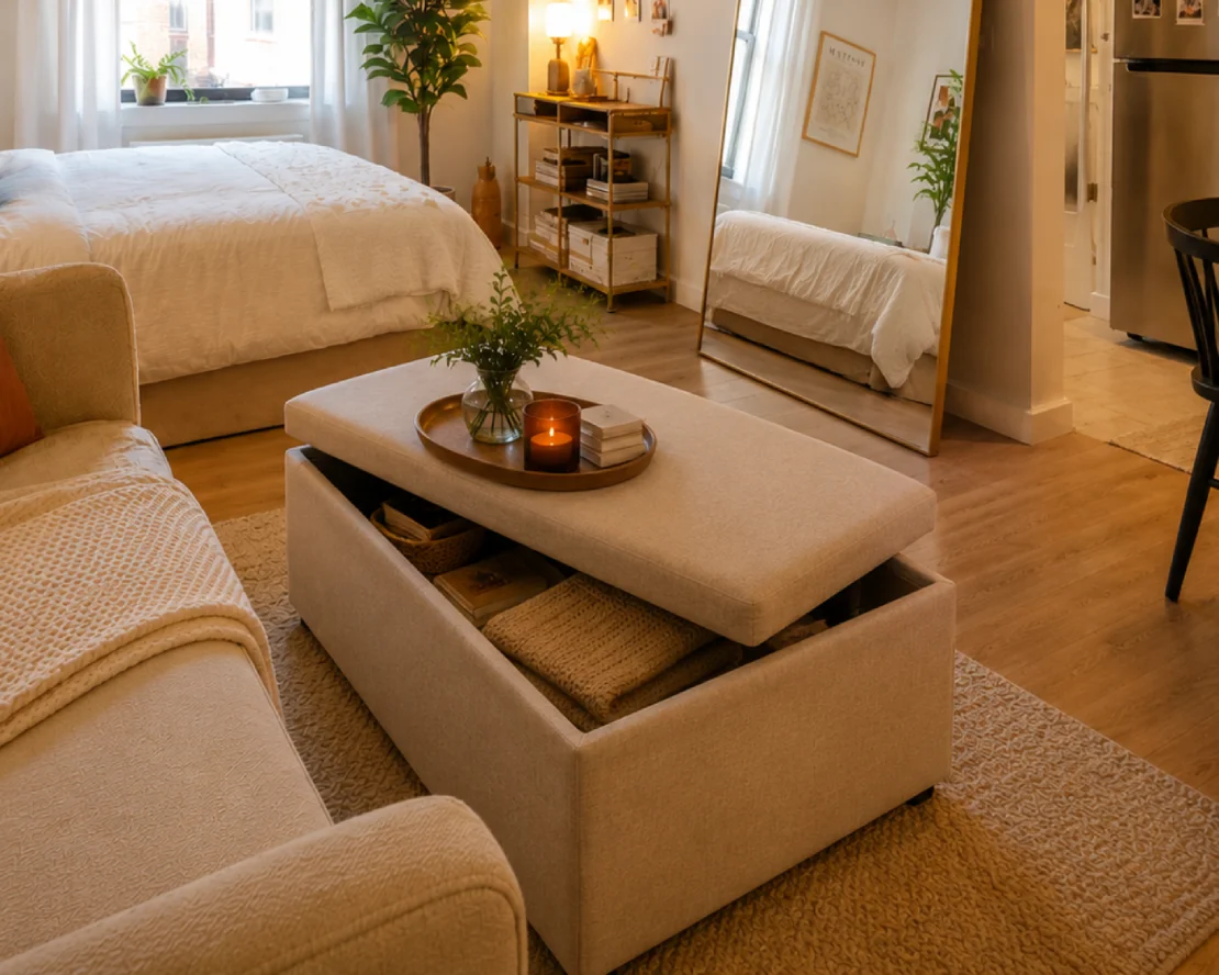 multi-functional furniture for small city apartment