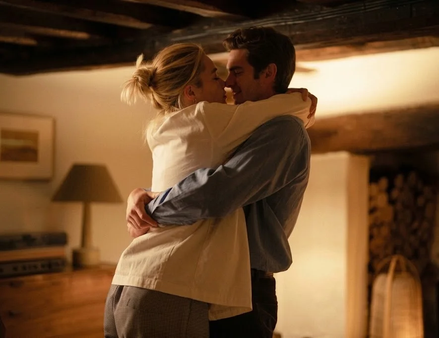 Andrew Garfield and Florence Pugh in We Live in Time (2024)