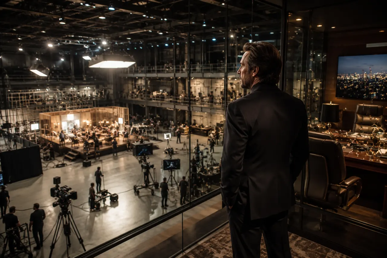 Successful Hollywood studio owner representing the richest actor in Hollywood.