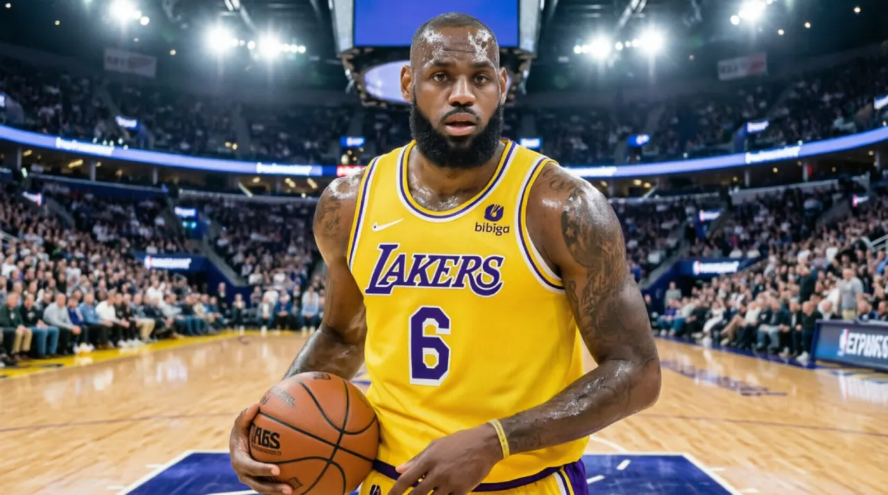 Illustration symbolizing LeBron James's sports and business ventures