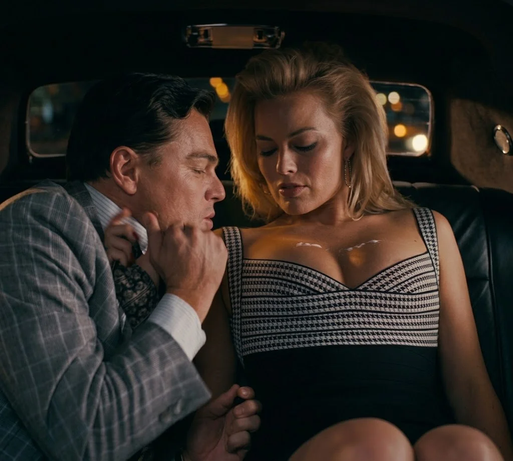 Margot Robbie and Leonardo DiCaprio in The Wolf of Wall Street (2013)