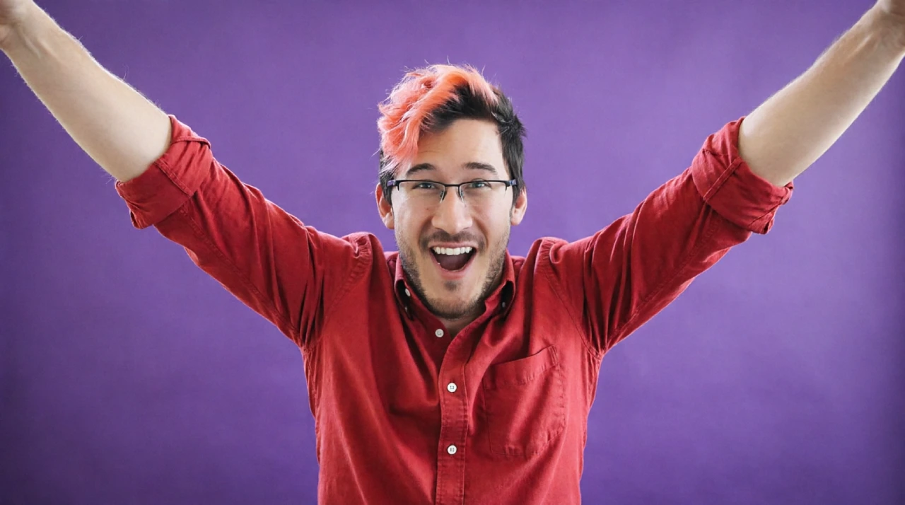 Film clapperboard and gaming headset symbolizing Markiplier's net worth in 2026