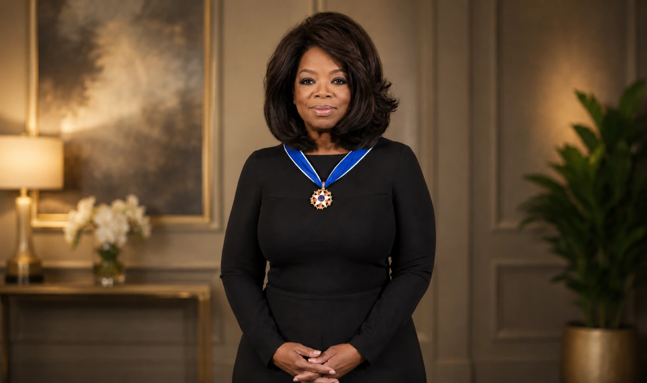Broadcast and media icons symbolizing Oprah Winfrey's Harpo Productions and OWN network ownership