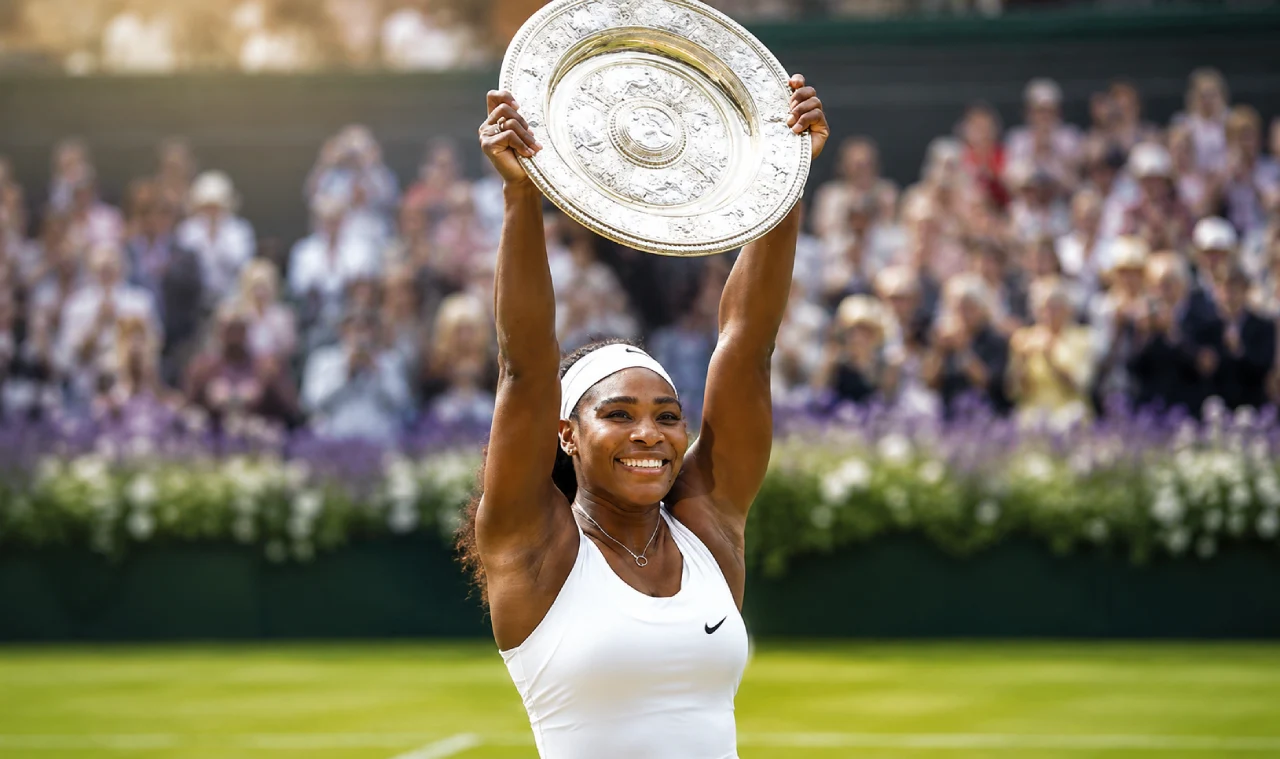 Serena Williams with Serena Ventures venture capital logo.