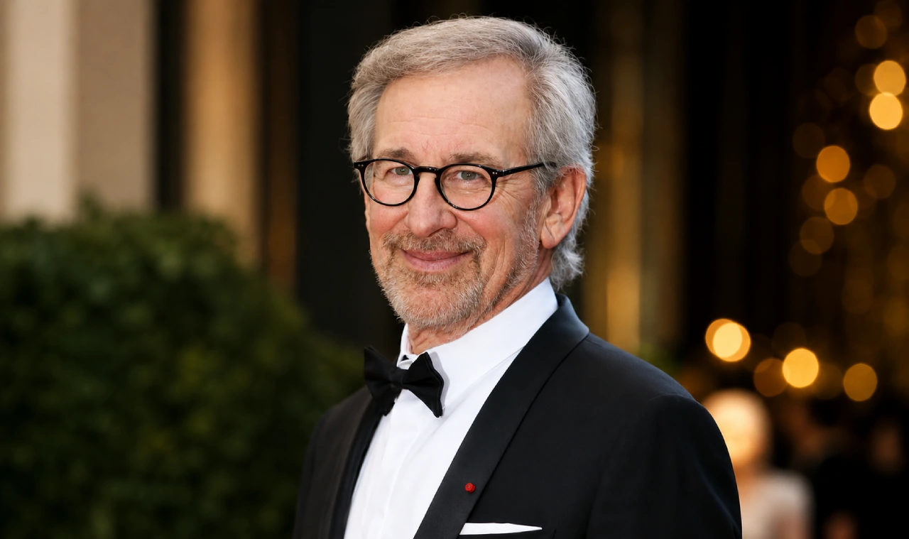 Film reel and clapperboard symbolizing Steven Spielberg's film catalog and DreamWorks equity wealth