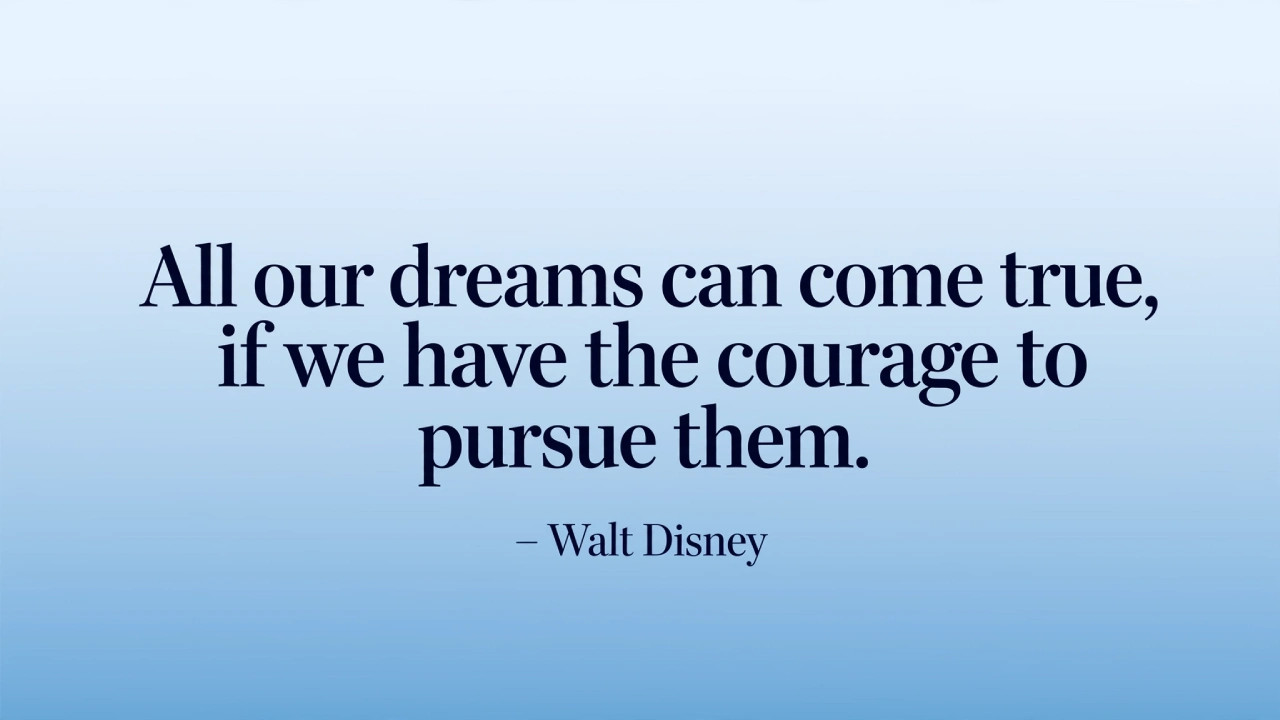 Walt Disney inspirational picture quote about chasing your dreams